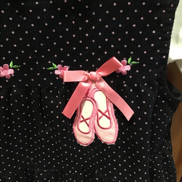 Vintage Y2K Rare Too Jumper dress Ballerino matching shirt 24m NWOT pink ,black - Picture 5 of 7